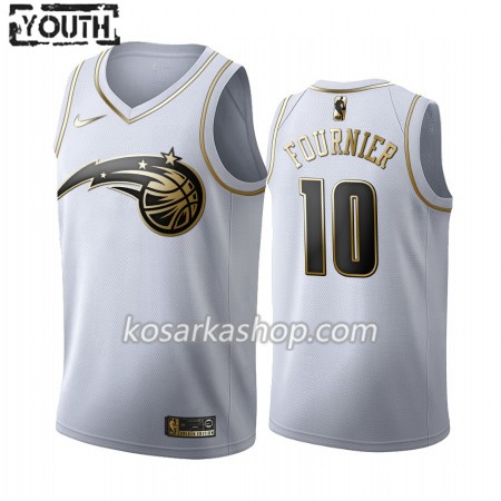 Dres Orlando Magic Evan Fournier 10 Nike 2019-20 Bijela Golden Edition Swingman - Dječji